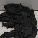 Augisteen Halloween Grim Reaper Costume Medieval Renaissance Hooded Cloak Adult Scary Black Robe Wizard Cape for Unisex Cosplay Props Supplies(Black)