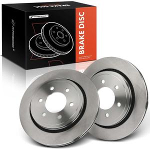 A-Premium 13.23 inch (336 mm) Rear Vented Disc Brake Rotors Compatible with Select Ford Models - F-150 F150 2015 2016 2017, Fit Electric Parking Brake Model Only, 2-PC Set