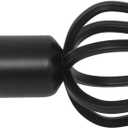 KNOBWELL 22 to 48 Inch Curtain Rod for Living Room, Bathroom Curtain Rod Black for 22"-47" Windows, 1" Diameter Heavy Duty Rods with Cage Finials