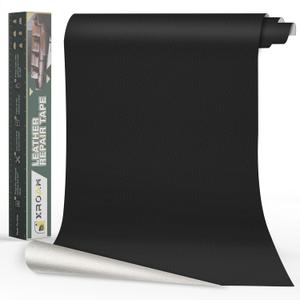 Leather Repair Tape, 16x40 inch Leather Patches for Furniture, Self Adhesive Leather Repair Patch for Sofas, Couches, Leather Covers, Seats, Chairs, Vinyl Repair Tape Black
