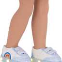 Glitter Girls Skip to The Rainbow Light-up Shoes for 14-inch Dolls Toys, Clothes, and Accessories for Ages 3 and Up (Sparkly Blue Straps with LED Lights), Rainbow Stlye