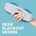 Manta Cool Sleep Mask  Blackout Eye Mask with Reusable Cooling Pads, Zero Eye Pressure and Adjustable Strap for Soothing Cool Relief