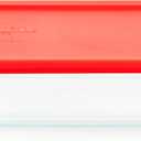Pyrex Simply Store Glass Food Storage Container, Snug Fit Non-Toxic Plastic BPA-Free Lids, Freezer Dishwasher Microwave Safe, 6 Cup