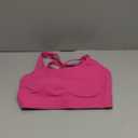 Sports Bras for Women High Support, High Impact Running Criss Cross Strappy Bra Crop Top, Molded Cup, Hook and Eye Closure (X-Large, Roseviolet)