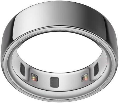 Oura Ring 4 - Silver - Size 10 - Smart Ring - Size First with Oura Ring 4 Sizing Kit - Sleep Tracking Wearable - Heart Rate - Fitness Tracker - Up to 8 Days of Battery Life