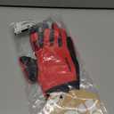 IXS Unisex Ergonomic Preformed Slip-On Touch-Screen Carve Cycling Gloves (Medium, Flou Red)