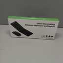 Foldable & Folding Wireless Keyboard Set Combo for iPad, Transparent Bluetooth Typepad & Mouse, Compatible with iOS, Windows, Android, Smartphones, Laptops, etc.