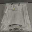 Rustic Serving Tray with Handles - 2 Nesting Trays for Serving Food - Wooden Tray for Decor, Coffee Table & Ottoman - Large Serving Tray with Distressed White Finish to Complement Any Decor