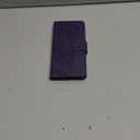 HAOTP for Samsung Galaxy A15 5G Phone Case Wallet,Women Flip Folio Cover Credit Card Holders Emboss Butterfly Flower PU Leather Purse Wrist Strap Kickstand Case for Samsung Galaxy A15 5G Purple