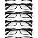 Gaoye Reading Glasses for Women, 6 pack Fashion Readers for Women Men Spring Hinge Eye Glasses, Blue Light Reading Glasses