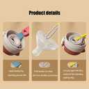 2 x Swicado 3 in 1 Cup Lid Cleaning Brush - 2025 New Multifunctional Tool for Thorough Cleaning of Bottles, Cups, and Tight Spaces - Ideal for Home & Kitchen
