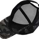 American Flag Trucker Cap, Regular & XL-3XL, Big Head Snapback Patriotic Baseball Hat (Up to Size 8) (Blackcamo)