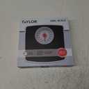 Taylor Battery Free Analog Scales for Body Weight, 330LB Capacity, Easy to Read Large 4.25-inch Dial, 10.3 x 10.6-inch Vinyl Mat Platform, Black