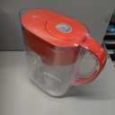 Brita Metro Water Filter Pitcher with SmartLight Change Indicator, BPA-Free, Replaces 1,800 Plastic Water Bottles a Year, Lasts Two Months, Includes 1 Filter, Small - 6-Cup Capacity, Fiery Red