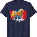 Mongolia Flag T-Shirt, Mongolia T-Shirt, Mongolia Shirt Women T-Shirt, Size M