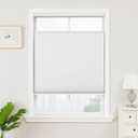 Joydeco Top Down Bottom Up Blackout Cellular Shades 2025 Version, 51 Inch Wide White No Drill Blinds for Indoor Windows