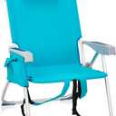 Beach Chair, Heightened Folding Portable Camping Chair