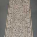 Hallway Washable Runner Rug - 3x10 Kitchen Rugs Entryway Rug Runner Vintage Soft Floor Mat Non Slip Indoor Farmhouse Carpet for Bathroom Living Room Bedroom (3 X 10, Beige)