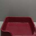 PS KOREA] Indoor Dog Potty Tray with Protection Wall Every Side for No Leak, Spill, Accident - Keep Paws Dry and Floors Clean (Wine) (Only Tray)