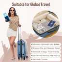 Travel Iron with Global Voltage, Mini Dry Iron for Clothes, 100-240V, 300W Max, Ceramic Non-Stick Soleplate, 0.8lbs Lightweight, 60s Heat Up