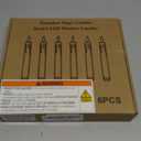 Homemory 7 Inches Flameless Taper Candles with Remote Timer, Short Led Candlesticks with 3D Flickering Light, Battery Operated Candles with Lifelike Flame for Wedding Home Xmas Decor, Ivory, 6 Pcs