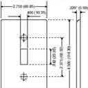 4 x Leviton 1-Gang Toggle Device Switch Wallplate, Standard Size, Thermoset, Device Mount, 86001, Ivory