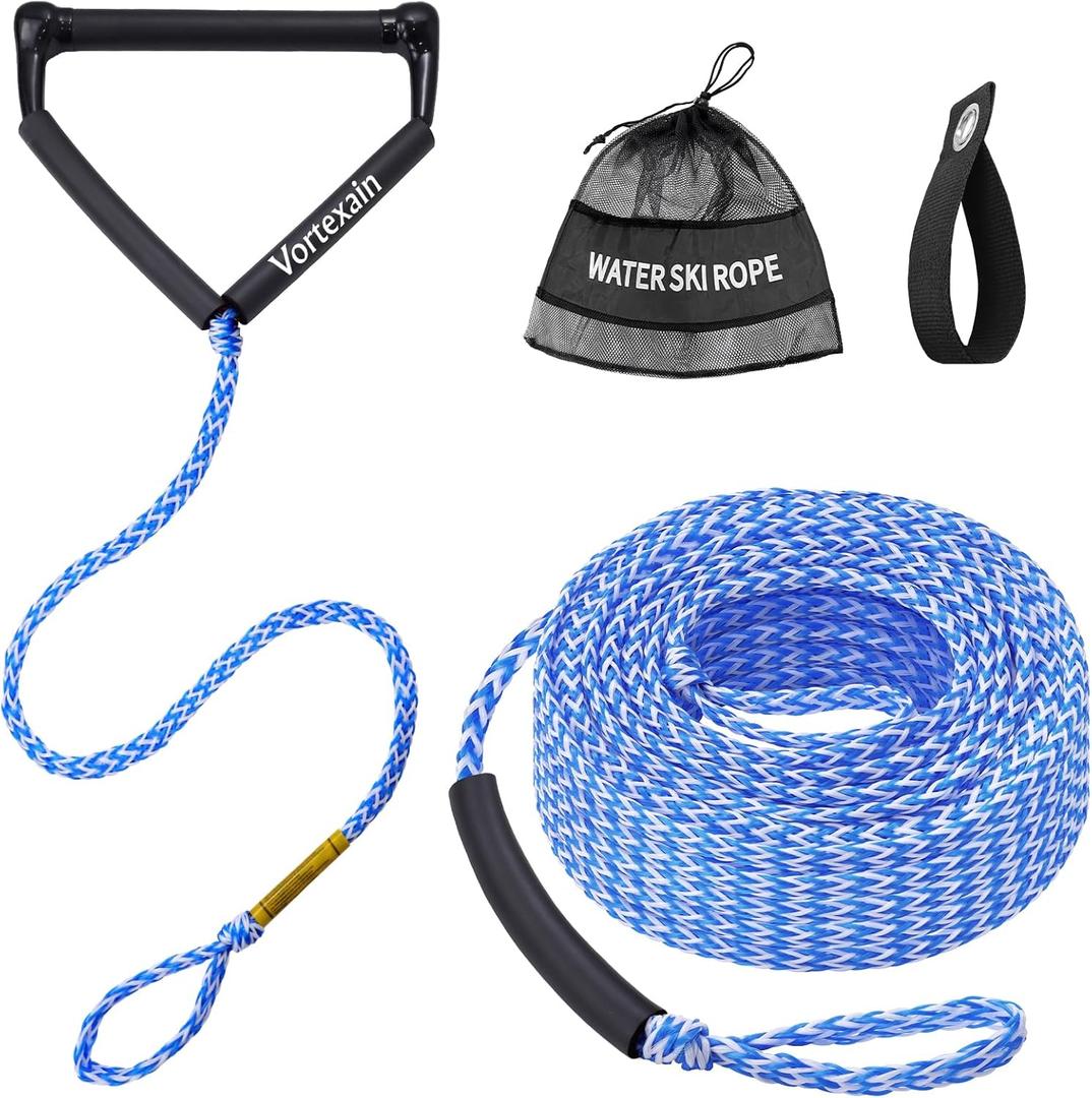 75ft Wakeboard Rope with Handle for Wakeboarding Waterskiing and Wakesurfing (Wave blue)