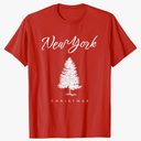 New York Christmas T-Shirt, Women Small size