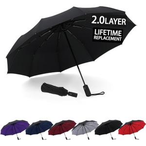 Windproof Travel Umbrella - Automatic, Compact, Windproof