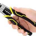 3 in 1 Multifunction Wire Cutters Heavy Duty,8 inch Linemans Pliers Diagonal Cutting Pliers, Wire Stripper,Flush Cutters Chrome Vanadium Steel Forged