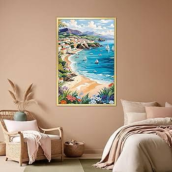 Lavezee 24x36 Poster Frame for Artwork, Puzzles and Photos, Gold Picture Frame Display 24 x 36 Inch Photo Picture Frame for Wall, Metal