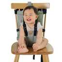 Foldable Portable High Chair for Babies & Toddlers - Compact Travel Harness Seat with Adjustable Straps, Safety Baby Travel Essential for 6 Months-3 Years Old
