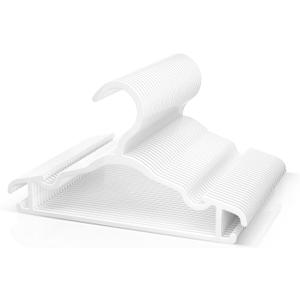 Baby Hangers Kids Plastic Hangers for Closet Non-Slip Toddler Hanger for Infant Child Clothing, Small Children Hanger Ideal for Boys and Girls Closet Pants Coats Skirts - 30 Pack, White