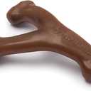 Benebone Wishbone Durable Dog Chew Toy for Aggressive Chewers, Real Peanut, Made in USA, Small, for Any breed