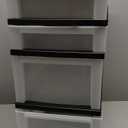 IRIS USA Plastic Drawer Storage Organizer Rolling Cart, with Wheels Casters, 4-Drawers, for Classroom Art Craft Supplies Dresser Closet Bathroom Laundry Room, Black/Pearl