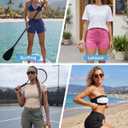 Ommiivex Women Swim Board Shorts 3 Inches Super Comfy Ultra Stretch Quick Dry for Pool Beach Summer Vacation and Daily Life