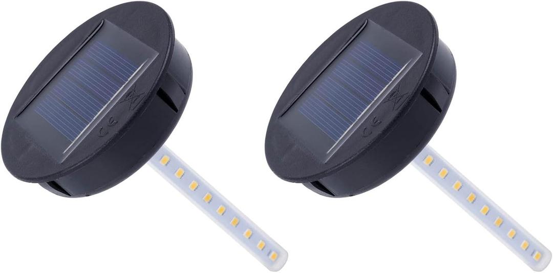 Solar-Lantern Waterproof Lights Replacement Top - Garden Decor Outdoor Lighting Decorative Patio Lighting Solar Replacement Top (3.15 inch Dancing_2pack)