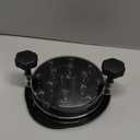 SoulLife Chicken Shredder 8 Inches, Chicken Breast Shredder Tool, Cooked Meat Shredder With Clear Lid, Ergonomic Design, Auti-slip, Easy To Clean, Chicken Shredder Tool Twist, Chicken Grinder (Black)