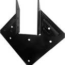 22 Pcs Black Hurricane Tie, 13 Gauge(Thickness 2.2mm) Joist Hangers, Fit 2x4, 2x6 Truss to Rafter Connector for Roof Truss Timber, Hurricane Truss Hangers, Rafter Brackets, Hurricane Clips