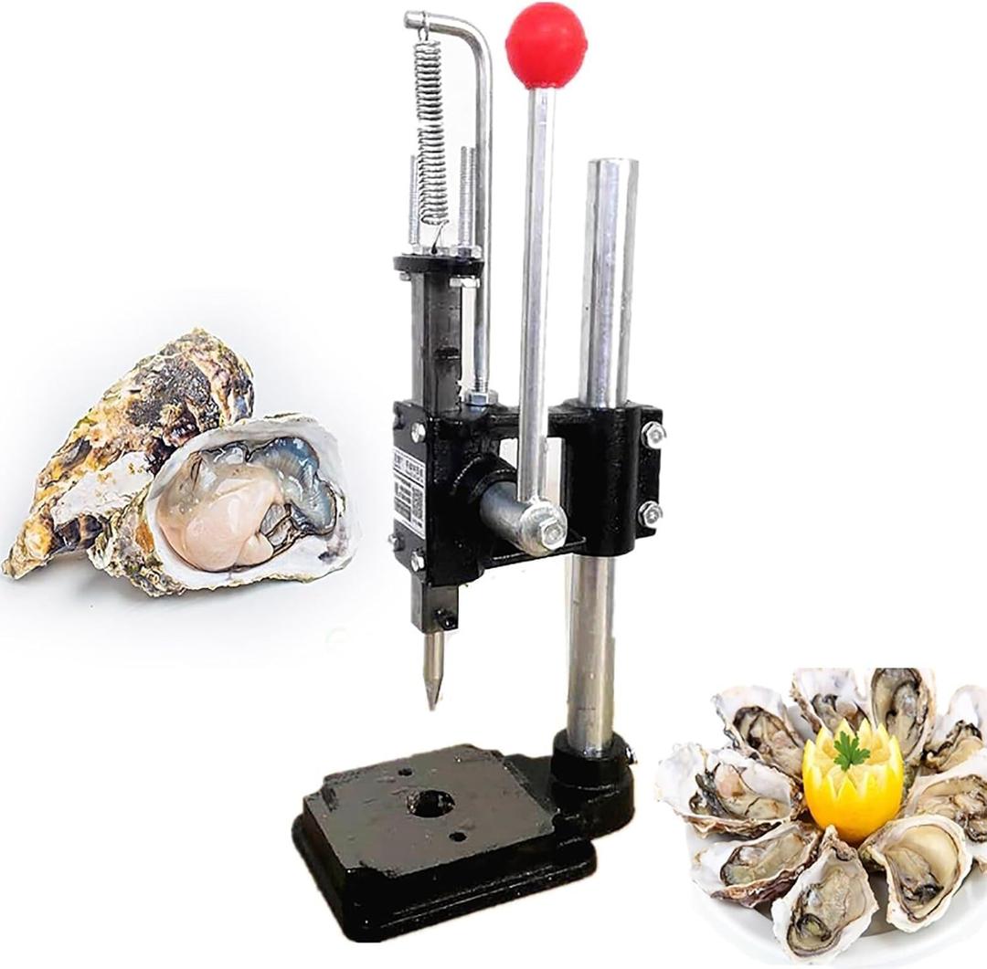 Oyster Shucking Machine, Manual Oyster Shucker Tool, Oyester Shells Opener with High Hardness Needle, Adjustable Height Seafood Shucking Tools for Oyster Clams Scallops Shellfish