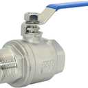 VARMHUS Full Port Ball Valve S304 Stainless Steel 304 Heavy Duty for Water, Oil, and Gas,1000WOG (1-1/4")