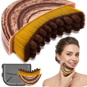 Professional Makeup Brush,New Lymphatic Contour Face Brush, Dry Brushing Face Brush, Lymphatic Drainage Massager for Face, Chin & Jawline Sculpting, Applicator,Precisely and Relieve Fatigue