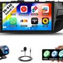 SIXWIN 2G+64G Android 13 Car Stereo for Toyota Corolla/Levin 2014-2017 with Wireless CarPlay Android Auto Mirror Link 10.1 Inch Touchscreen Bluetooth GPS Navigation WiFi FM Backup Camera MIC