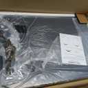 Arched Wall Mirror, Vintage Carved Bathroom Mirror 22" x 30" Black Antique Metal Frame Wall Mirror for Bedroom, Living Room, Entryway, Fireplace, Hallway, Retro Style