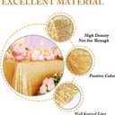 ShinyBeauty Gold Tablecloth 50X80-Inches Sequin Tablecloths Rectangular Party Decor Shimmer Golden Tablecloth Glitter Table Linen for Wedding, New Year,Ceremony