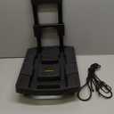 Folding Hand Truck 500lbs, Portable Heavy Duty Dolly Cart, 6 Wheels Collapsible Luggage Cart with 2 Elastic Ropes - Compact Trolley Cart for Easy Moving - Ideal Hand Cart for Travel and More (17, Black)