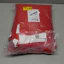 Syntus 12 Pack Bib Apron, Unisex Aprons Adjustable Waterdrop Resistant with 2 Pockets Cooking Kitchen Apron for Chef, BBQ Drawing Apron Bulk, Red