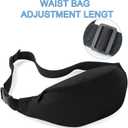 DAITET Crossbody Fanny Pack for Men&Women,Large Waist Bag & Hip Bum Bag with Adjustable Strap for Outdoors Workout Traveling Casual Running Hiking Cycling (Nylon green)