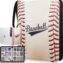 1080 Pockets Baseball Card Binder 9 Pocket, Trading Card Binder With 60 Removable Sleeves, Baseball Card Holder Sports Card Collection Binder Top Loader Binder For MTG, TCG, Game Gifts For Boys