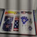 Soccer Fan Gear Set for 2026 World Tournament, Soccer Party Favors Kit with Flag,Scarf, Face Paint, Clapper, Horn&Glasses,Supporter Accessories for Game Day, Sports Event, Gift